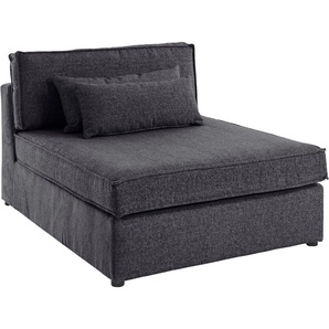 Sofa-Mittelelement RAUM.ID Enid Polsterelemente Gr. Struktur, schwarz Sofaelemente Teil eines Modulsofas, fester Sitzkomfort, auch in Breitcord