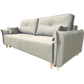 Sofa 3-Sitzer mit Schlaffunktion MONACO II rosa Monolith 62
