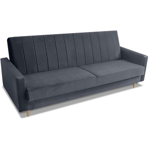 Sofa 3-sitzer mit Schlaffunktion PAROS grau Kronos 22