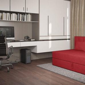 Sofa Polsterliege Kindersofa MARGOT in Stoff Opera Velvet Rot