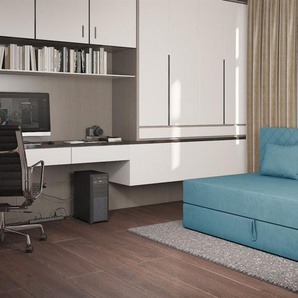 Sofa Polsterliege Kindersofa SIENA in Stoff Opera Velvet Blau