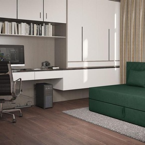 Sofa Polsterliege Kindersofa SIENA in Stoff Opera Velvet Dunkelgrün