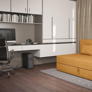 Sofa Polsterliege Kindersofa SIENA in Stoff Opera Velvet Gelb