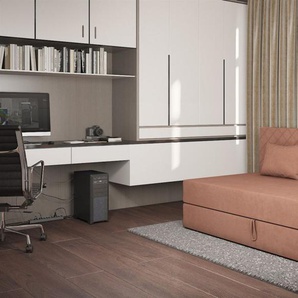 Sofa Polsterliege Kindersofa SIENA in Stoff Opera Velvet Lachs