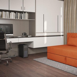 Sofa Polsterliege Kindersofa SIENA in Stoff Opera Velvet Orange