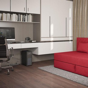 Sofa Polsterliege Kindersofa SIENA in Stoff Opera Velvet Rot