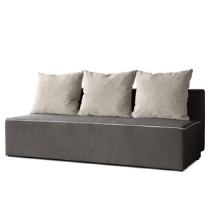 Sofa 3-sitzer mit Schlaffunktion RICO grün+beige Velo 629+623