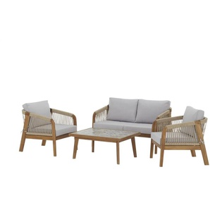 Sofa-Set  Venezia ¦ holzfarben