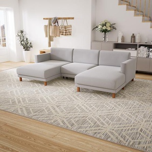 Sofa Weiß - Moderne Designer-Couch: Hochwertige Qualität, einzigartiges Design - 264 x 75 x 162 cm, Komplett anpassbar