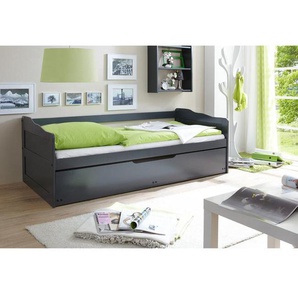 Sofabett Marianne 90x200 Kiefer massiv Inkl. Zusatzbett - grau