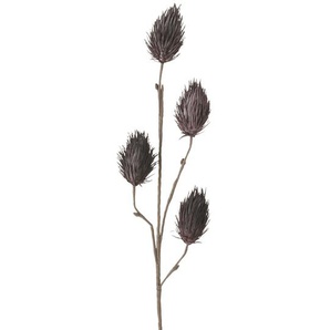 Soft Flower Distelzweig - lila/violett - Kunststoff, Metall - 118 cm | Möbel Kraft