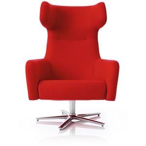 Softline Drehsessel Havana Swivel Filz rot, Designer busk+hertzog, 113x79x90 cm