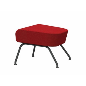 Softline Hocker Havana Filz rot, Designer busk+hertzog, 40x58x48 cm