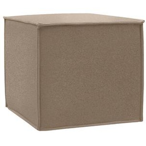 Softline Hocker Space Filz sand gelb, 41x45x45 cm