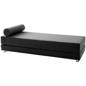 Softline Schlafsofa Lubi Filz anthrazit grau, Designer Kurt Brandt, 44x82 cm