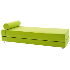 Softline Schlafsofa Lubi Filz lime grün, Designer Kurt Brandt, 44x82 cm