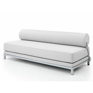 Softline Schlafsofa Sleep hellgrau/weiß, Designer busk+hertzog, 73x204x90 cm