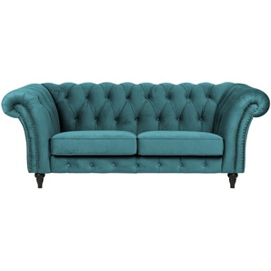 SOHO Einzelsofa  Churchill ¦ türkis/petrol ¦ Maße (cm): B: 212 H: 79 T: 100.0