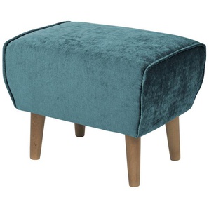 SOHO Hocker  Ellinor ¦ türkis/petrol ¦ Maße (cm): B: 56 H: 46 T: 41.0