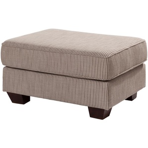 SOHO Hocker gestreift  Franka ¦ beige ¦ Maße (cm): B: 75 H: 42 T: 62