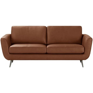SOHO Ledersofa  Smilla ¦ braun ¦ Maße (cm): B: 197 H: 85 T: 93.0