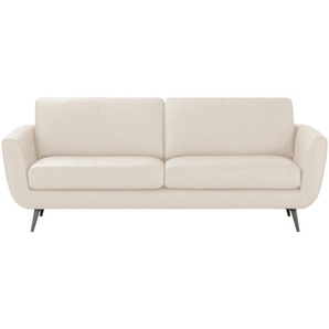SOHO Ledersofa  Smilla ¦ weiß ¦ Maße (cm): B: 217 H: 85 T: 93.0