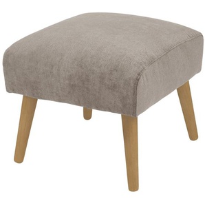 SOHO Polsterhocker  Jolyn ¦ grau ¦ Maße (cm): B: 49 H: 45 T: 49.0