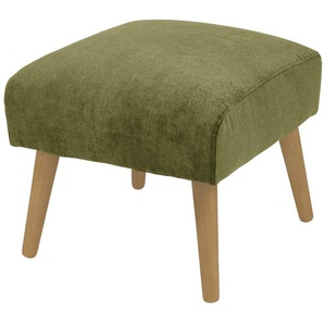 SOHO Polsterhocker  Jolyn ¦ grün ¦ Maße (cm): B: 49 H: 45 T: 49.0