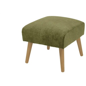 SOHO Polsterhocker  Jolyn ¦ grün ¦ Maße (cm): B: 49 H: 45 T: 49.0