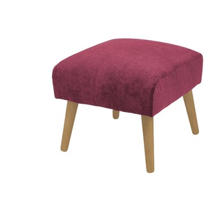 SOHO Polsterhocker  Jolyn ¦ rot ¦ Maße (cm): B: 49 H: 45 T: 49.0