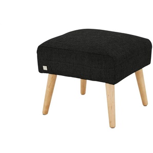 SOHO Polsterhocker  Jolyn ¦ schwarz ¦ Maße (cm): B: 49 H: 45 T: 49.0