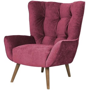 SOHO Polstersessel Jolyn - rot - Materialmix - 87 cm - 100 cm - cm 86,0 | Möbel Kraft