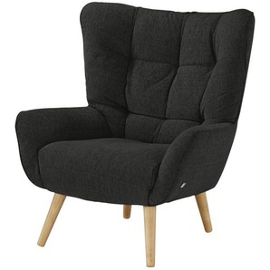 SOHO Polstersessel  Jolyn ¦ schwarz ¦ Maße (cm): B: 87 H: 100 T: 86.0