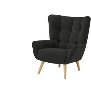SOHO Polstersessel Jolyn - schwarz - Materialmix - 87 cm - 100 cm - cm 86,0 | Möbel Kraft