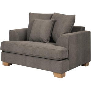 SOHO Sessel  Franka ¦ braun ¦ Maße (cm): B: 136 H: 87 T: 103.0