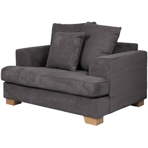 SOHO Sessel  Franka ¦ grau ¦ Maße (cm): B: 136 H: 87 T: 103.0