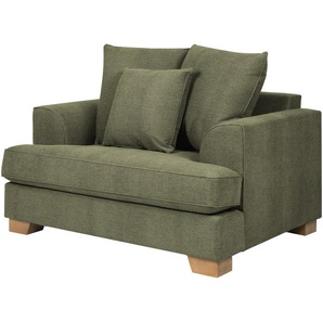 SOHO Sessel  Franka ¦ grün ¦ Maße (cm): B: 136 H: 87 T: 103.0