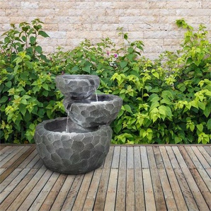 Solarbetriebener Brunnen aus Acryl mit Licht