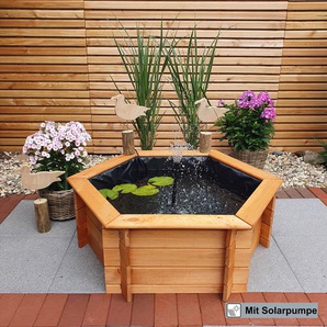 Solarbetriebener Springbrunnen Wood