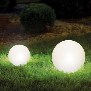 Solarkugeln siena 2er-Set ⌀=20 und 30 cm LED-Gartenkugel outdoor 102894 - Esotec