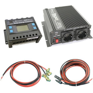 Solartronics - Solar Set 1000 Watt Wandler 20A Laderegler Kabel Photovoltaik Inselanlage