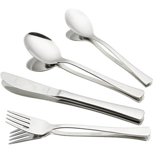Kinderbesteck SOLEX KARINA Essbesteck-Sets Gr. 4 tlg., silberfarben Kinder Kinderbesteck ergonomischer Griff, Edelstahl 180, 4-teilig, spülmaschinengeeignet