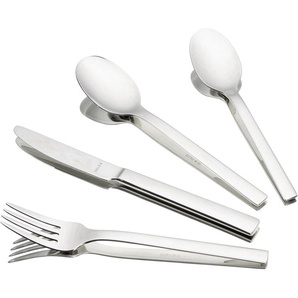 Kinderbesteck SOLEX MAYA Essbesteck-Sets Gr. 4 tlg., silberfarben Kinder Kinderbesteck Edelstahl 180, 4-teilig, spülmaschinengeeignet