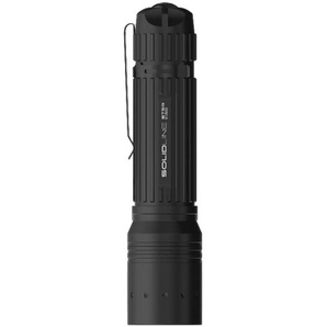 SOLIDLINE Taschenlampe Aufladbar ST5R mit Clip 380 lm