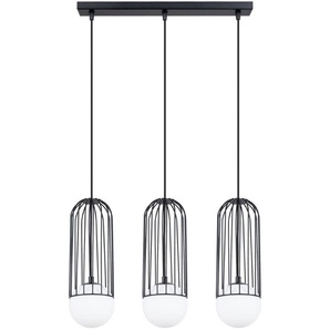 SOLLUX lighting Pendelleuchte Pendelleuchte BRINA 3L Schwarz, ohne Leuchtmittel, Streulicht