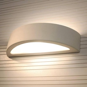 SOLLUX LIGHTING Wandlampe Bow up/down aus Keramik weiß Breite 38cm LW.0001