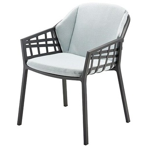 Solpuri Dining Sessel Basket anthrazit inkl. Auflage 100% Polyacryl