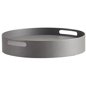 Solpuri Tablett Knuff in Größe S 41 cm - Aluminium anthrazit