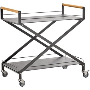 Solpuri Trolley one Bar trolley Edelstahl/Anthrazit/Concrete coal