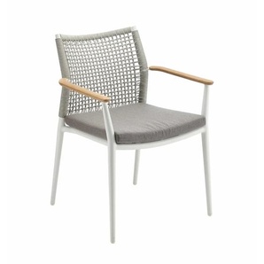 Solpuri Vera Stapelsessel - Stuhl inkl.  Sitzpolster | Hellgrau